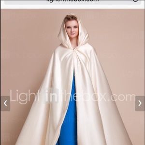 Gorgeous Champagne Wedding Cape, One Size